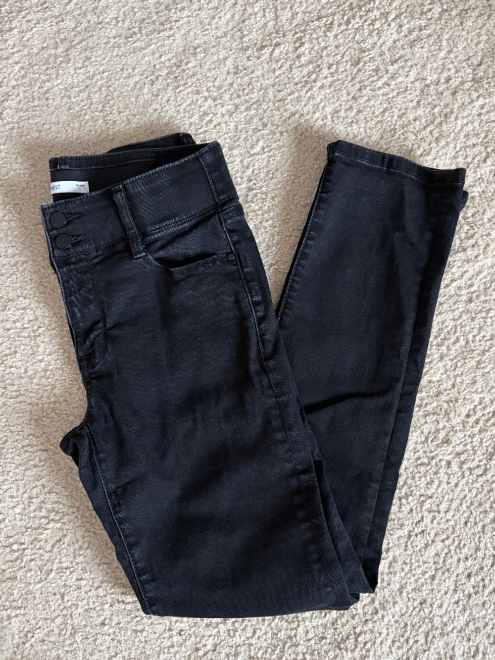 Nine West Black Jeans Straight Leg Size 8